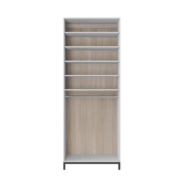SCOTT LIVING Legault closet in 30 in. W with shelves Wood Closet System