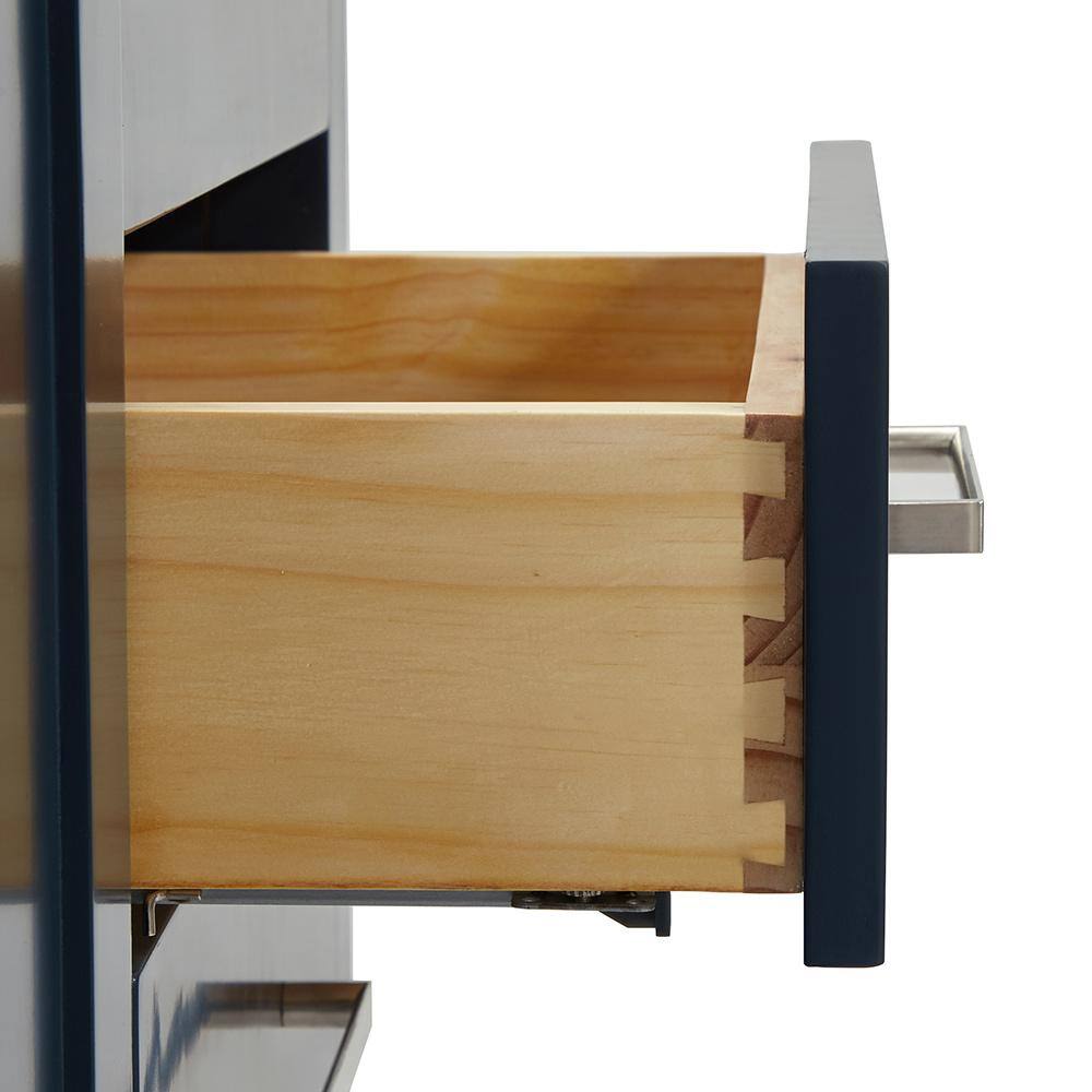 Magnolia 60" Midnight Blue Single Freestanding Vanity Cabinet