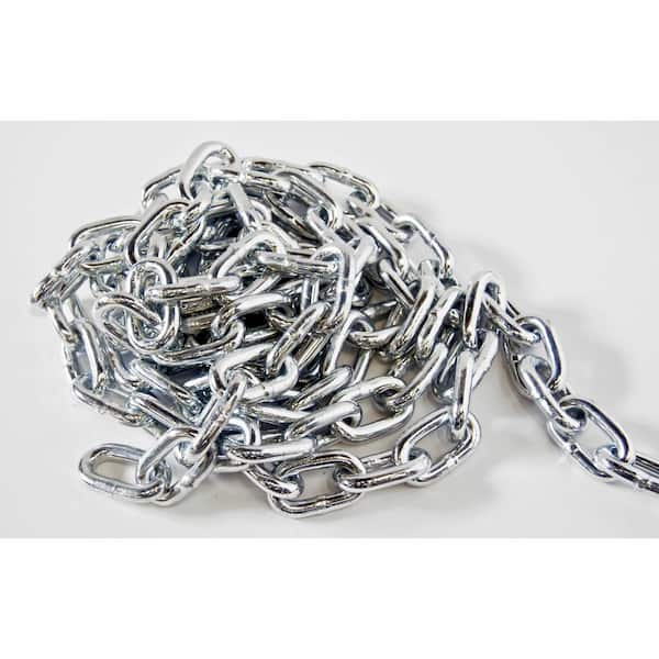 KingChain 1/4 in. x 10 ft. Zinc Plated Grade 30 Proof Coil Chain