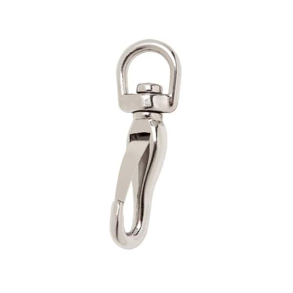 Everbilt 3/8 in. x 2 in. Chrome-Plated Swivel Spring Snap 43984 - The Home  Depot