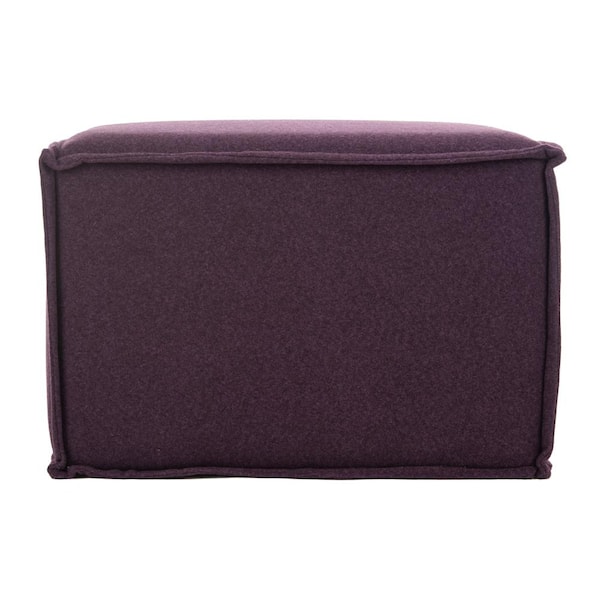 SAFAVIEH Elaine Plum Accent Pouf