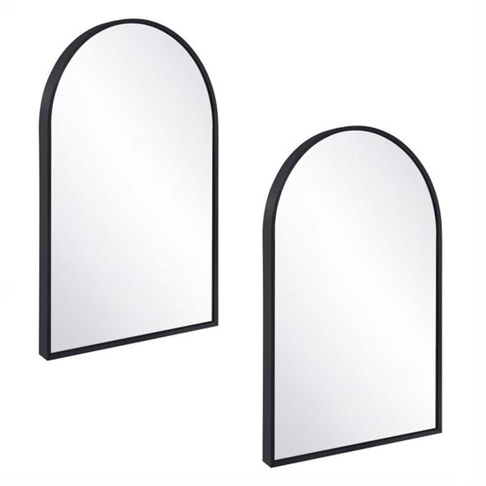 Maeve 20 in. W x 30 in. H Arched Modern Metal Framed Wall Mounted Bathroom 