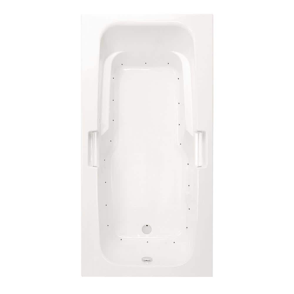 Montrose II 72 in. x 36 in. Rectangular Drop-In Air Bathtub Acrylic Reversi