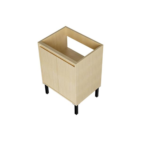 Novella 23.23 in. W Freestanding Bath Vanity Cabinet without Top in Oak with 2 Doors
