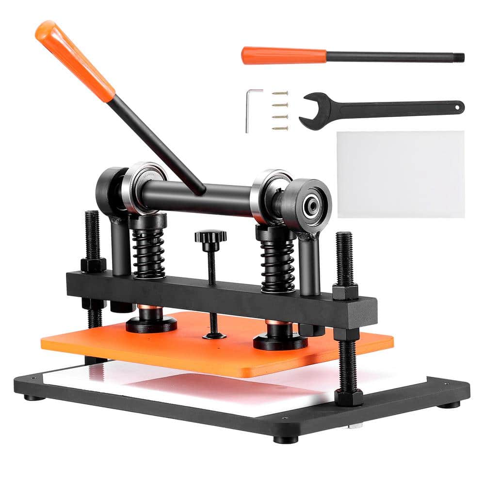 Leather Cutting Machine, 14.2 x 10.2 in. Manual Dies Cutter, 0.47 in. Pressure Stroke Embossing Plate, Dual Guide Shafts price history on PriceWatchPro