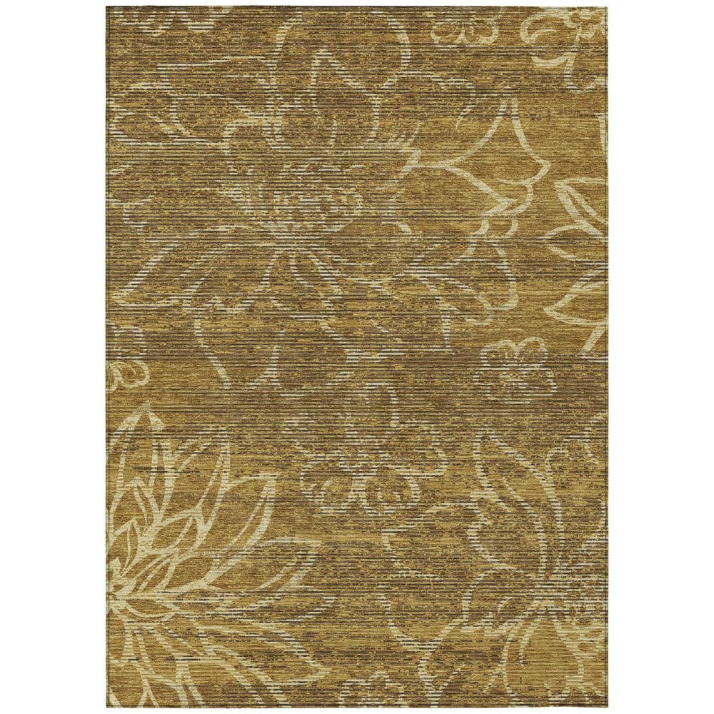 Chantille Machine Washable Indoor/Outdoor Abstract ACN2789 Walnut 3 ft. x 5 ft. Area Rug price history on PriceWatchPro