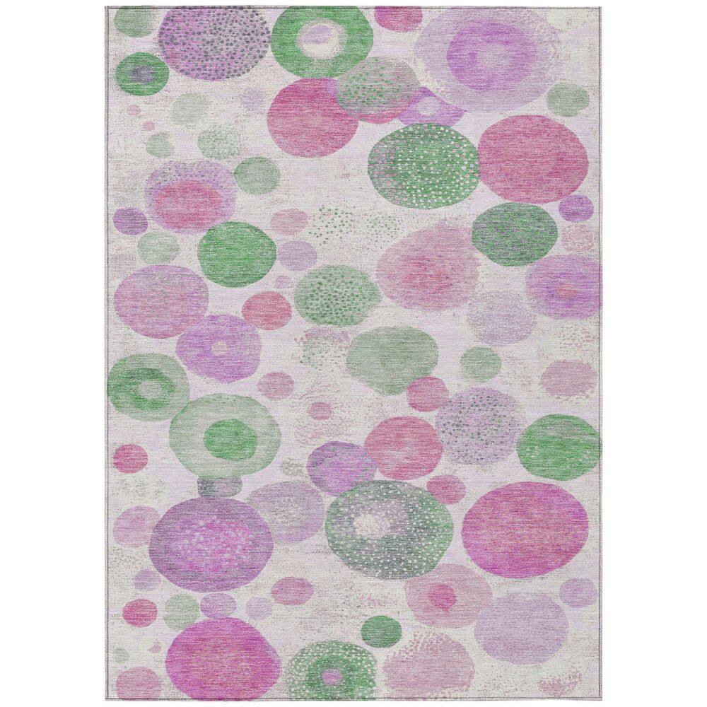 Chantille Machine Washable Indoor/Outdoor Abstract ACN1896 Pink 5 ft. x 7 ft. 6 in. Accent Rug price history on PriceWatchPro