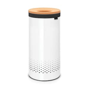 9.2 Gal. (35L) Laundry Hamper White with Cork Lid