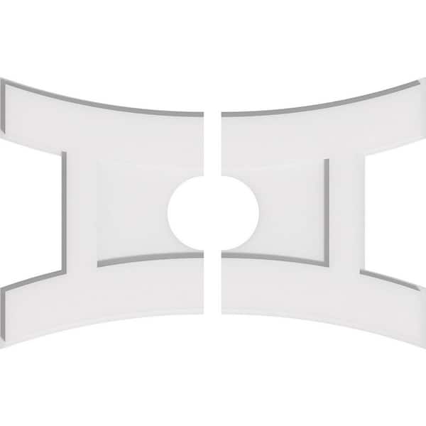 Ekena Millwork 1 in. x 22 in. x 14.625 in PVC Medallion Moulding