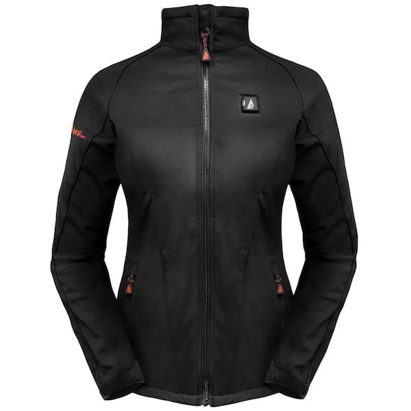 ACTIONHEAT Women's X-Small Black Softshell 5-Volt Heated Jacket AH ACTIONHEAT Women's X-Small Black Softshell 5-Volt Heated Jacket AH
