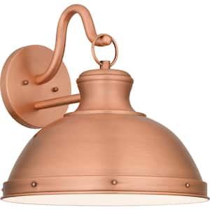 Jameson 1-Light Aged Copper Outdoor Wall Lantern Sconce