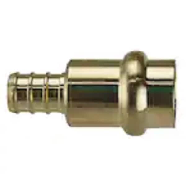 SharkBite 3/4 in. PEX Brass Barb x 3/4 in. Copper Press Adapter Fitting