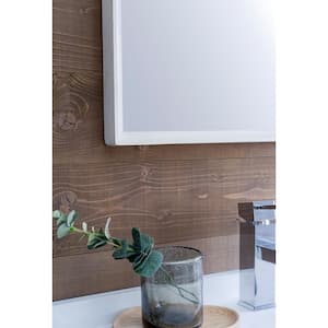 Formosa 48 in. W x 20 in. D x 20 in. H White Double Sink Bath Vanity in Rustic White with White Vanity Top and Mirrors