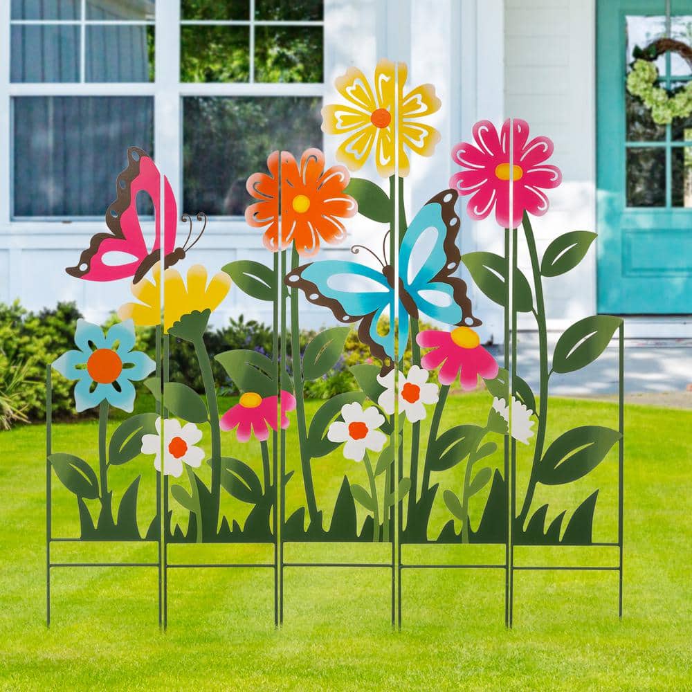  Silhouette Yard Art Garden Stakes Lawn Floor Decoration