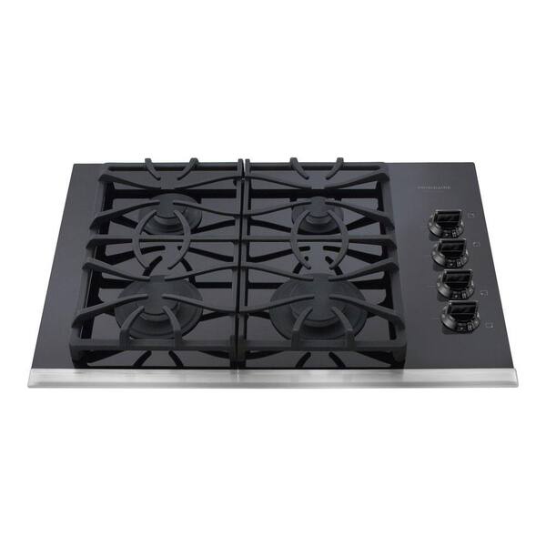 Frigidaire Gallery 30 in. Gas Cooktop in Black with 4 Burners