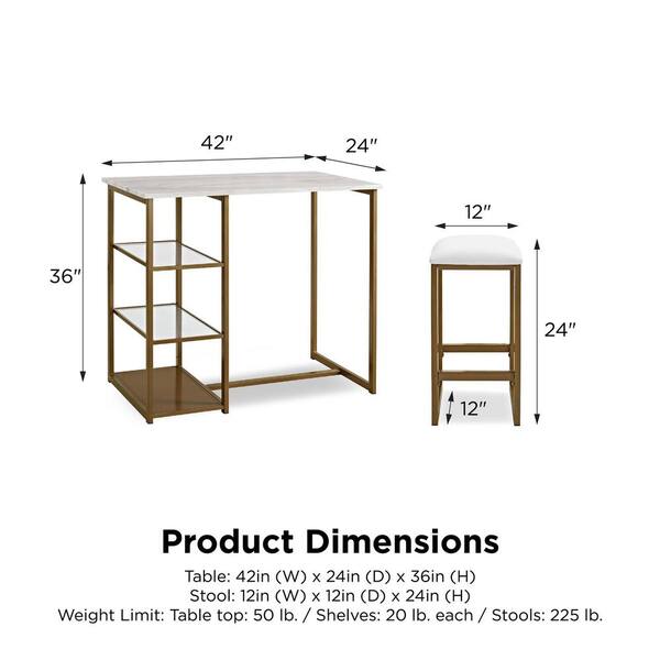 Brass discount pub table