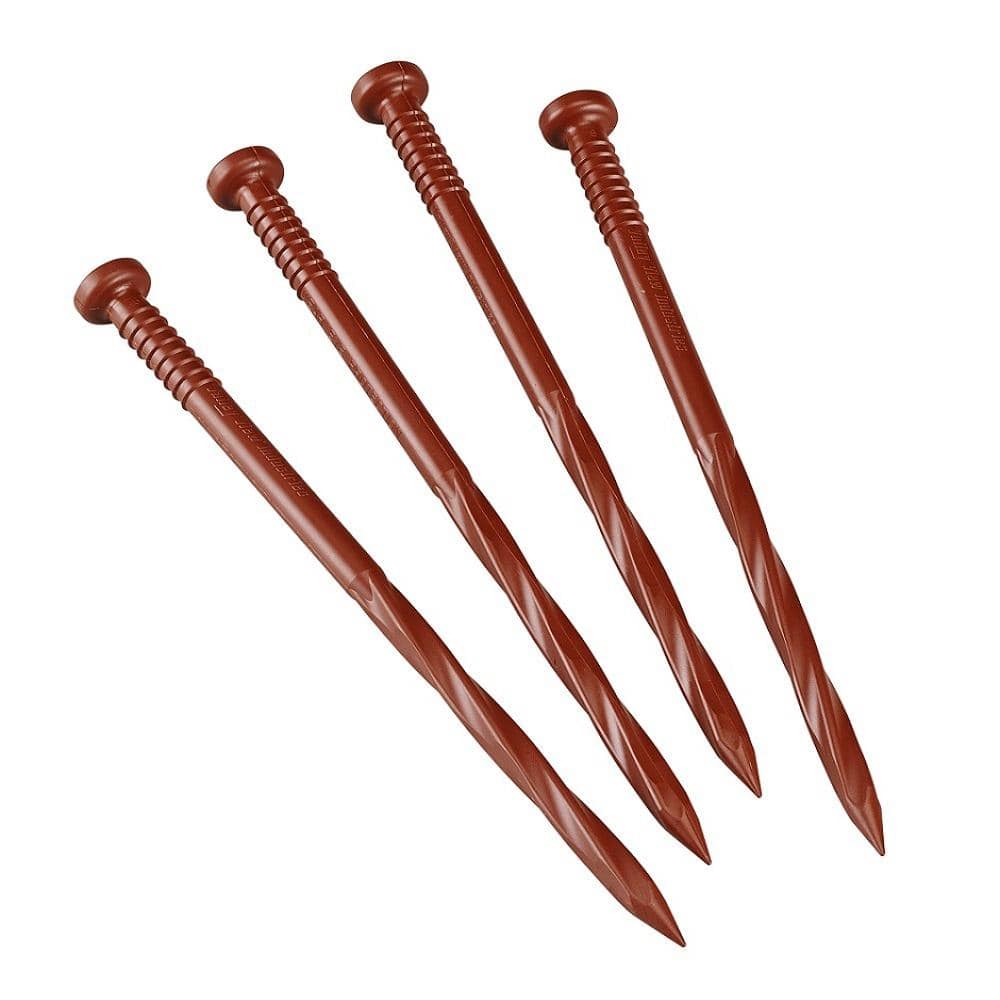 VALLEY VIEW 9 in. L Cedar Red Landscape Anchor Spikes (24-Quantity) PN ...