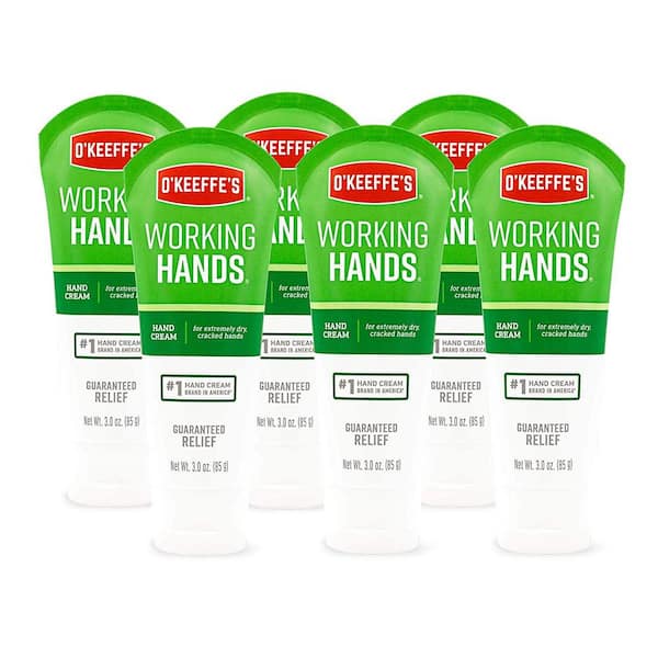 O'Keeffe's Working Hands Hand Cream, Relieves and Repairs Extremely Dry  Hands, 3 oz Tube, (Pack of 2)