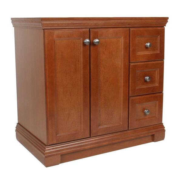 St. Paul Brentwood 36 in. Vanity Cabinet Only in Amber