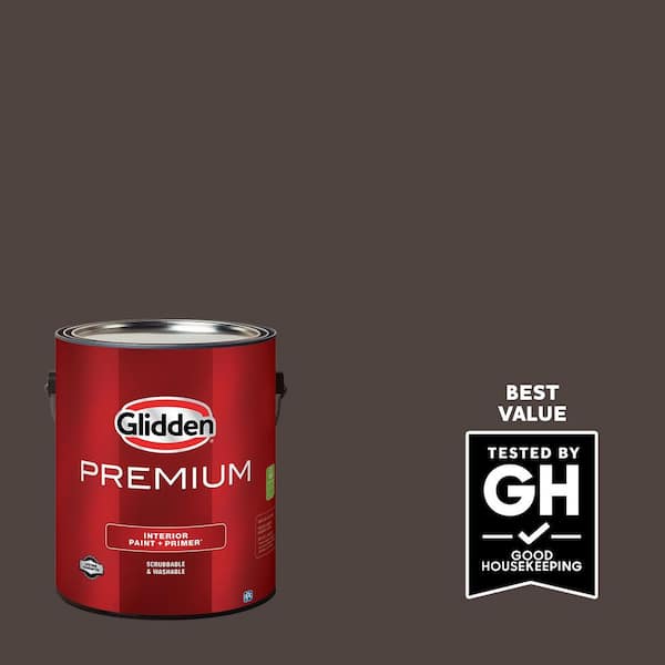Glidden Premium 1-gal. Dark Granite PPG1005-7 Satin Interior Latex Paint