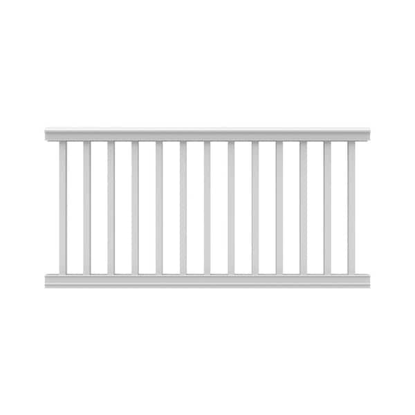 Barrette Outdoor Living Bella Premier Series 6 ft. x 36 in. White Vinyl Rail Kit with Square Balusters