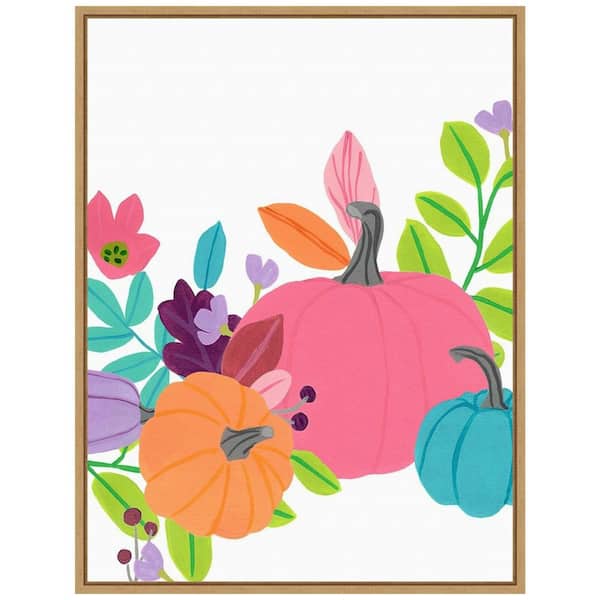 Amanti Art 18 in. W x 23.5 in. H Fall/Thanksgiving Framed Canvas Box Wall Art
