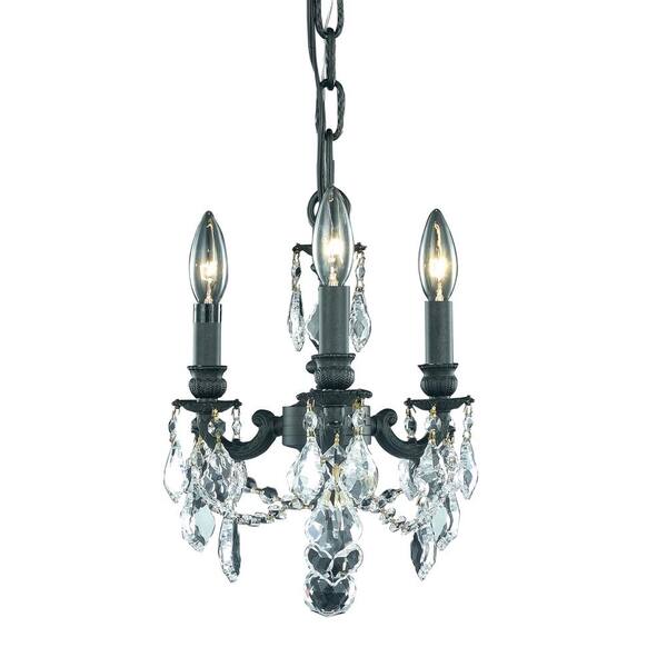 Timeless Home 10 in. 3Light Dark Bronze Pendant Light ELP18206D10DB The Home Depot