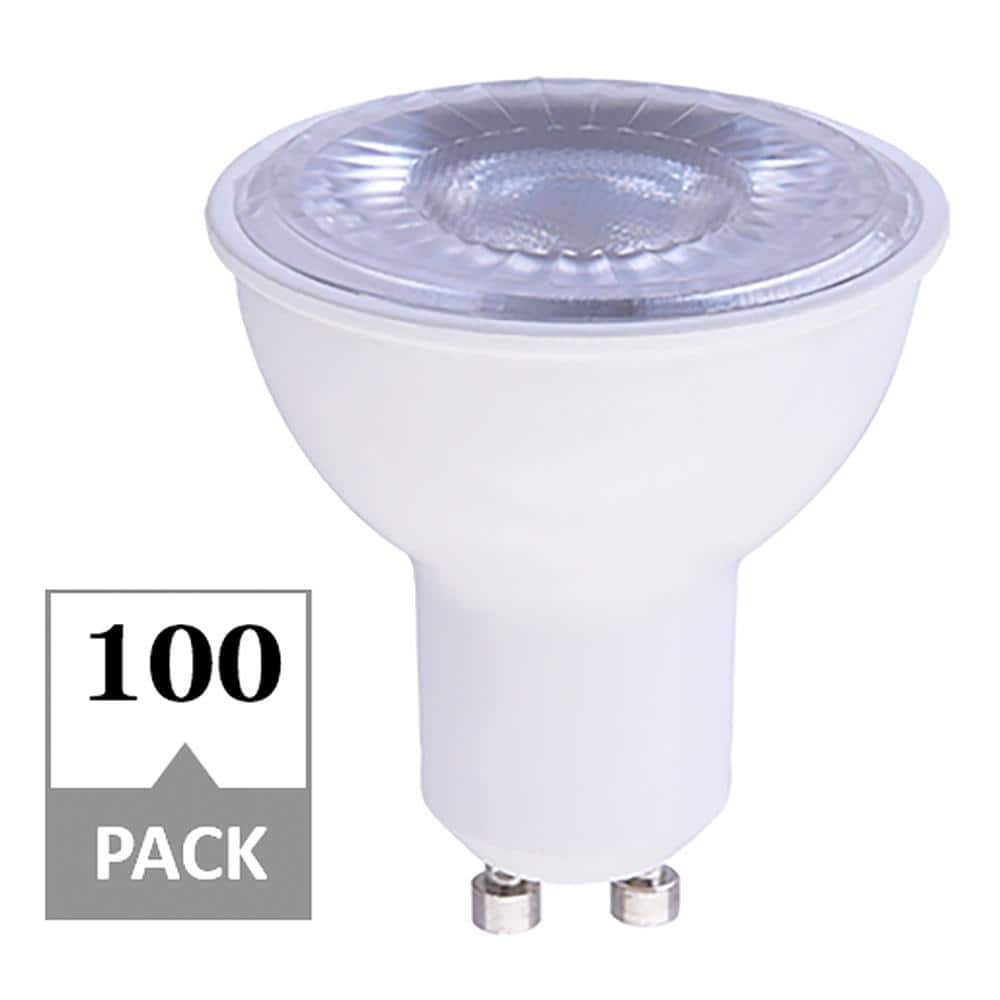 iets Regeringsverordening toeter Simply Conserve 50-Watt Equivalent MR16 GU10 Dimmable 15,000-Hour LED Light  Bulb in Soft White (100-Pack) L07MR16GU10-27K - The Home Depot