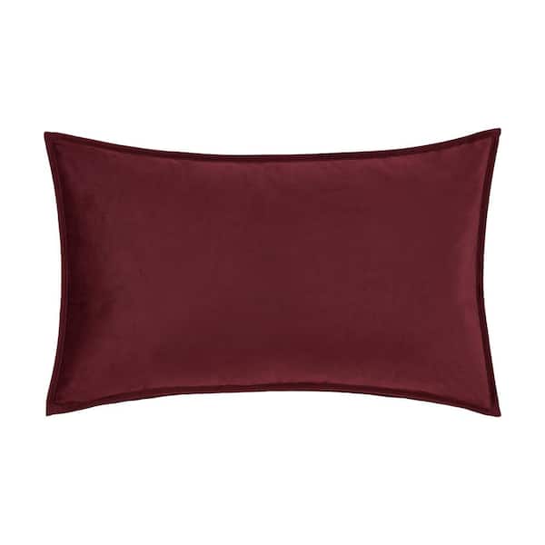 J QUEEN NEW YORK INC Toulhouse Red Polyester Lumbar Decorative Throw Pillow  Cover 14 x 40 2874025USLMB