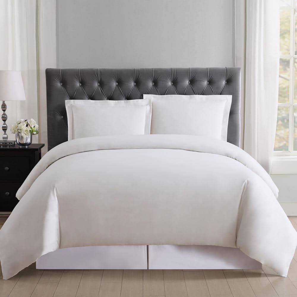 Truly Soft Everyday 3-Piece Ivory Queen Duvet Cover Set DCS1657IVQ-1800 ...