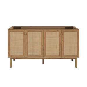 Classe 59.06 in. W x 18.12 in. D x 33.06 in. H Bath Vanity Cabinet without Top in Oak