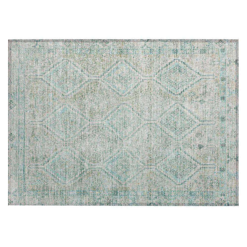 Chantille Machine Washable Indoor/Outdoor Abstract ACN2727 Turquoise 2 ft. x 3 ft. Accent Rug price history on PriceWatchPro