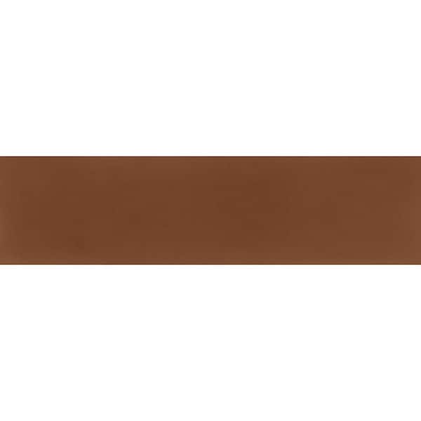 Taj Cotto Glossy Glazed Ceramic Quarter Round Wall Trim, 0.6 in. x 10 in. (0.069 sq. ft./Piece)