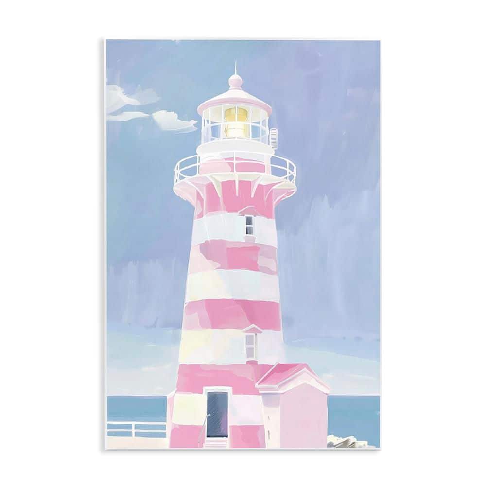 Muted Coastal Lighthouse by Arlington Prints Unframed Nature Graphic Art Print 19 in. x 13 in. price history on PriceWatchPro