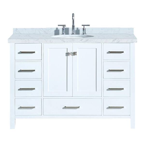 Ariel Cambridge 49 In Bath Vanity, 53 Bathroom Vanity Top With Sink