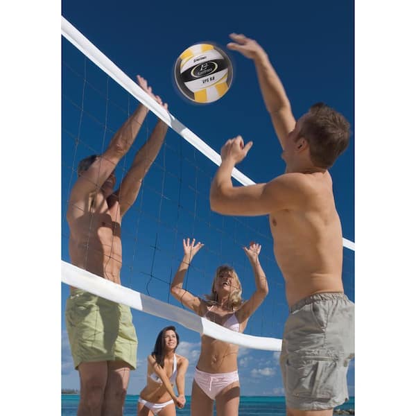 Yellow for sale online EastPoint 1123890 Easy Set-up Volleyball Set 