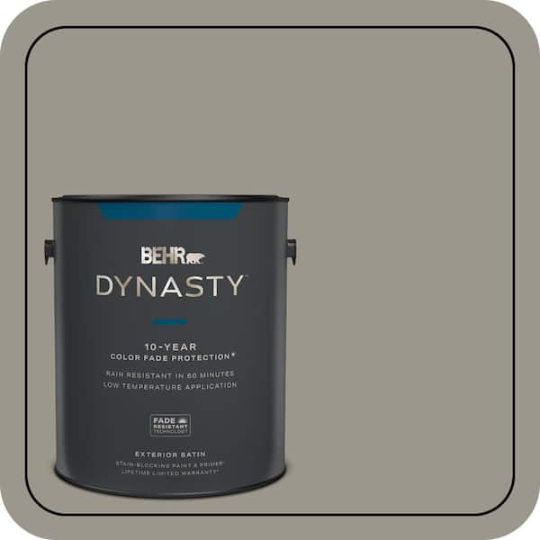 BEHR DYNASTY 1 gal. #MQ2-60 Iron Gate Satin Enamel Exterior Stain-Blocking Paint & Primer