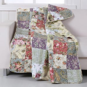 Blooming Prairie Multi Quilted Cotton Throw