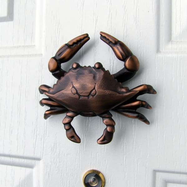 Michael Healy Oiled Bronze Crab Door Knocker MHS134 The Home Depot
