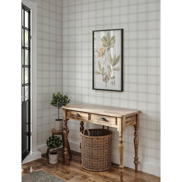 Twain Light Grey Non-Pasted Non-Woven Wallpaper