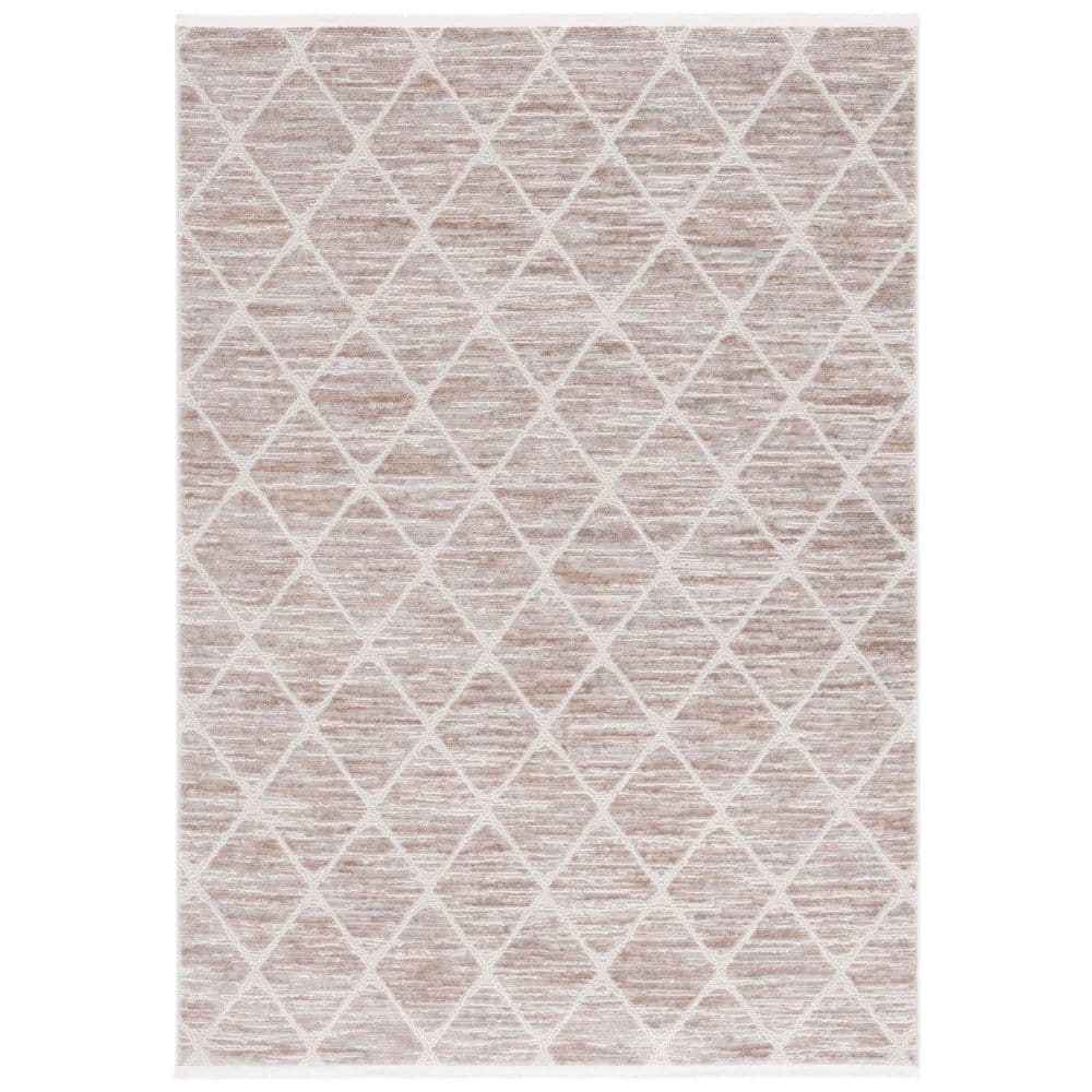 Mila Beige/Ivory 8 ft. x 10 ft. Diamond Distressed Area Rug price history on PriceWatchPro