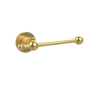 Astor Place Collection European Style Single Post Toilet Paper Holder in Polished Brass