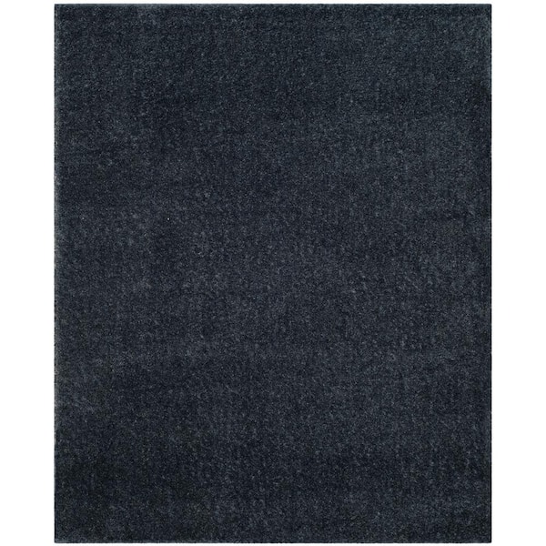 SAFAVIEH Arizona Shag Blue 8 ft. x 10 ft. Solid Area Rug