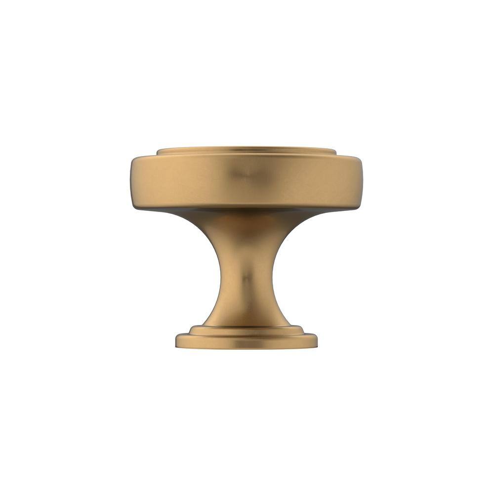 Amerock Champagne Bronze Round Cabinet Knob with Mounting Hardware