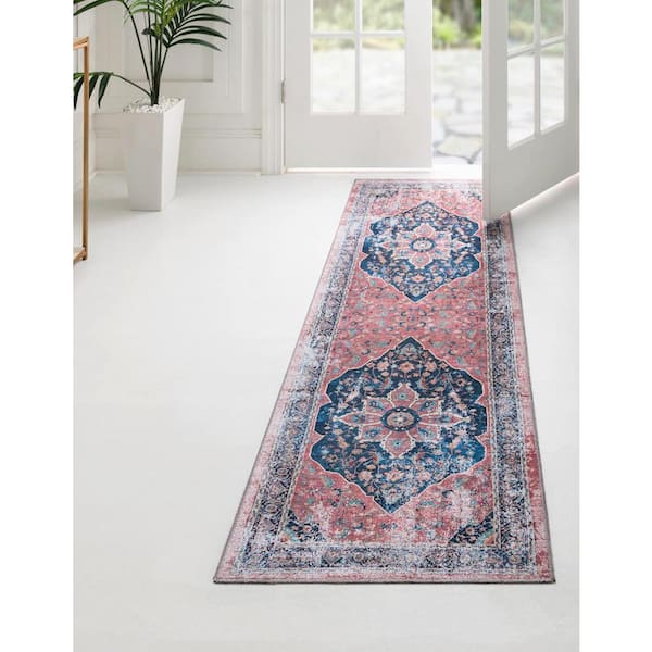 Yara Aramis Navy Blue 2 ft. 7 in. x 10 ft. Area Rug