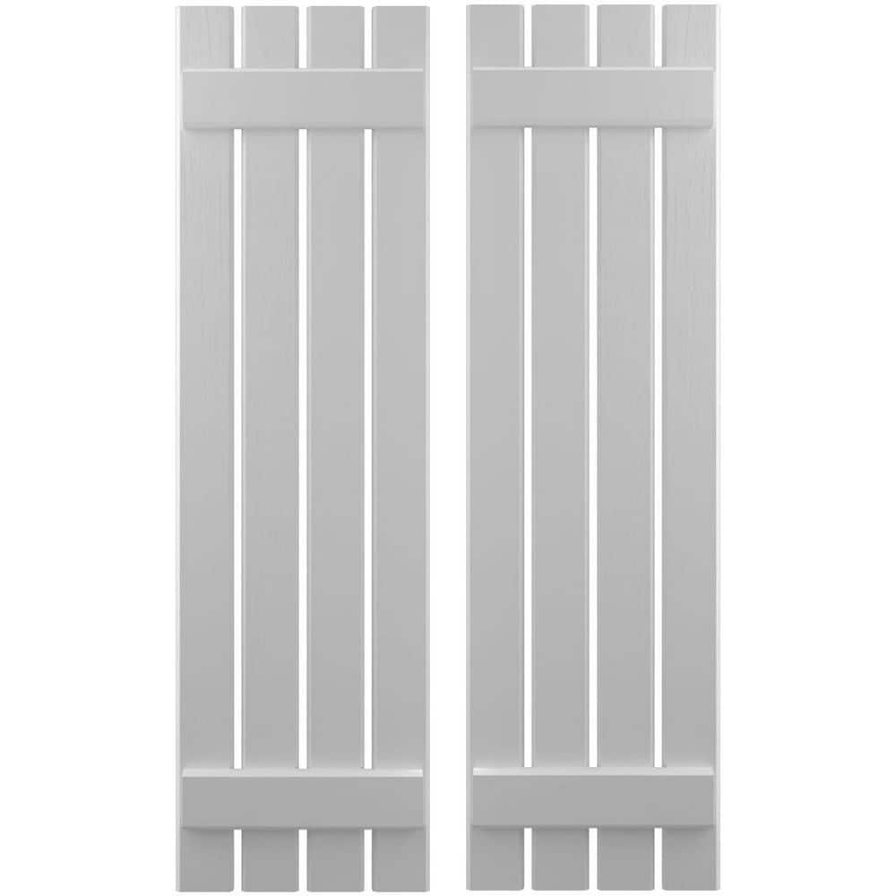 15-1/2 in. W x 66 in. H Americraft 4-Board Exterior Real Wood Spaced Board and Batten Shutters in Primed price history on PriceWatchPro