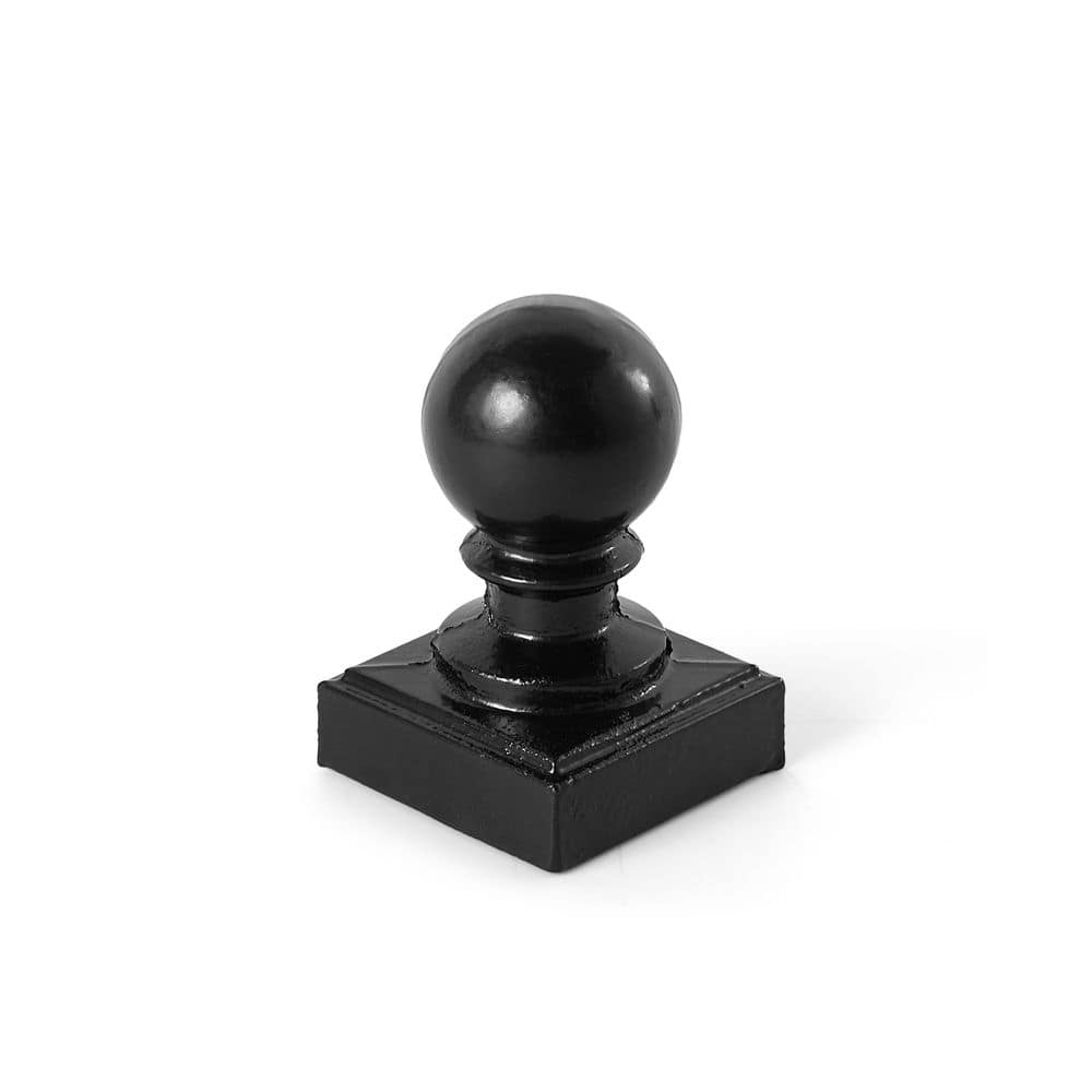 Rust-Resistant 2 in. x 2 in. Metal Decorative Contemporary Ball Top Fence Post Cap (1-Pack) price history on PriceWatchPro