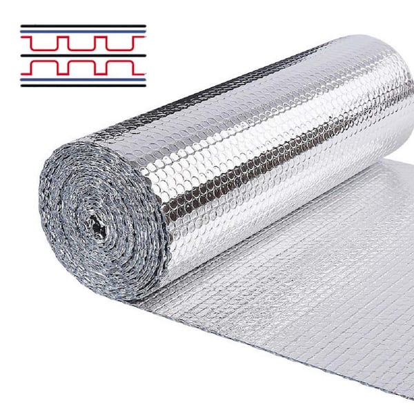 Pro Space 48 in. x 10 ft. Radiant Barrier Double Bubble Aluminum Foil Reflective Insulation