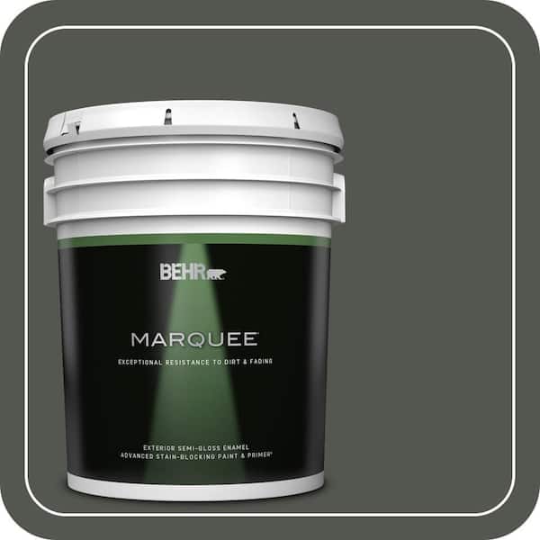BEHR MARQUEE 5 gal. #ECC-47-3 Twilight Forest Semi-Gloss Enamel Exterior Paint & Primer
