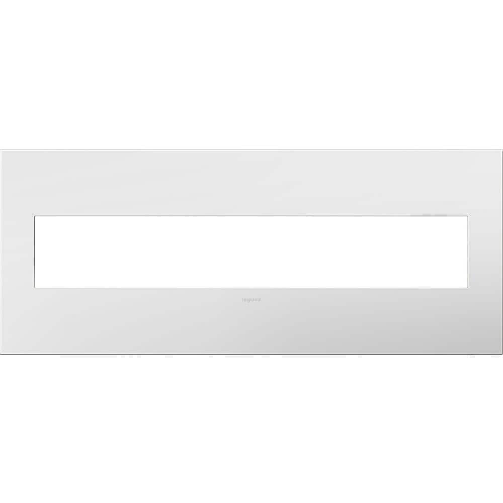 adorne 6 Gang Decorator/Rocker Wall Plate with Microban, Gloss White on White (1-Pack) price history on PriceWatchPro